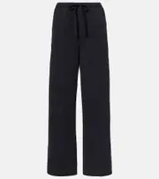 [Citizens of Humanity] Citizens of Humanity Aurora cotton and linen wide-leg pants AU 16 blue
