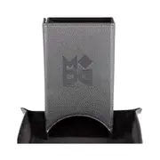 [Metallic Dice Games] MDG Fold Up Leather Dice Tower (Black)