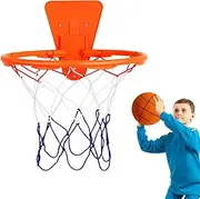 Silent Basketball Hoop, Indoor Basketball Hoop with Basketball Net, Basketball Dribbling Hoop Net, Basketball Wall Door Mounted for Practice