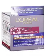L’Oréal Revitalift Filler +Hyaluronic Deep Replumping Anti-Ageing Cream SPF 15