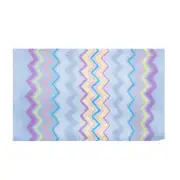 Missoni Women's Cotton Zig-Zag Scarf Shawl Sarong Wrap Pastel Blue Yellow