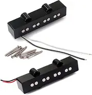 VICASKY Gmb07 4 String Bass Pickups Guitar Pickup Bridge Neck Open Style v Spectrum Easy to Mount Noise