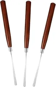 WOONEKY Diy Nail Art Tools 3pcs Stainless Steel Mixing Stick Set Japanese Design for Nail Polish Gels Gels Stirring Rods Professional Nail Art Spatulas