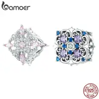 在飛比找蝦皮商城優惠-Bamoer Beads 925 銀復古圖案魅力 Diy 手