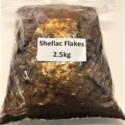 Shellac Flakes Golden Orange 2.5 Kg Bag For French Polish For Antiques