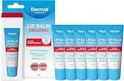 Dermal Therapy Original Lip Balm Tube – Award-Winning Best Lip Balm for Dry & Chapped Lips, Ultra-Moisturising Hydration for Severely Dry Lips, Softens & Heals Cracked Lips, Non-Greasy | 6 x 10g