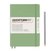 Notebook Hardcover, Ruled, 251 Numbered Pages (Sage) - A5