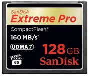 SanDisk 128GB Extreme Pro CF CompactFlash Memory Card - 160MB/s