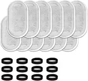 Snblzhef 24PCS Replacement Water Fountain Filters Element for Stainless Steel Water Fountain Activated Carbon Sponges Filters