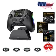 Premium Wireless Gaming Controller with Smart Charging Dock & Remappable Buttons
