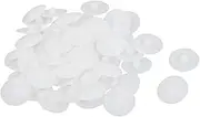 uxcell 12mm Dia Plastic Phillips Screw Cap Hole Plugs Dust Proof Covers White 100pcs