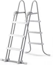 Intex 28075E Deluxe Pool Ladder with Removable Steps for Intex Pools with Wall Height of 42 Inch