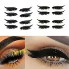 8 Pairs of Reusable Eyeliner Eyelash Stickers Makeup Tools
