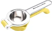 KitchenAid Citrus Juice Press Squeezer for Lemons and Limes with Seed Catcher and Pour Spout, Lemon, 8 inches