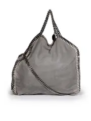 Grey Vegan Leather Falabella Bag