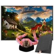 Blosssound 55"x 37" for 3000 Piece Foldable Puzzle Board Mat Large Portable F...
