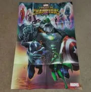 2015 Marvel retailer promo poster 36x24" "CONTEST OF CHAMPIONS" unused