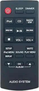 [ALLIMITY] N2QAYC000059 Replacement Remote fit for Panasonic Compact Stereo System SC-HC27 SCHC27