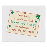 2 x 'Dear Santa, Granny Said I Could' Lens Cleaning Cloths (LC00030986)