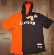NWT Mitchell & Ness DC United MLS Short Sleeve Split Hoodie - Men's 2XL $65