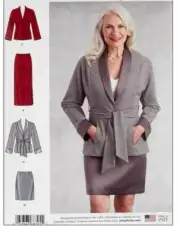 Simplicity Sewing Pattern 8795 Misses Skirt Jacket Petite Size 6-14