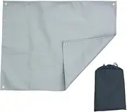 Hamtchie Fireproof Mat for Protecting Deck and Grass - Outdoor Camping Flame-Retardant, High-Temperature Resistant Silicone (150cm×200cm)