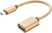 TEHAUX USB Connect Cable USB Adapter -c Adapter Golden