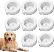 Pet Water Fountain Filter Replacement - 8 Pack Cat Dog Waterer Device Filter - Waterer Supplies, Drinking Device Accessories, Safety Triple Filtration System for Home