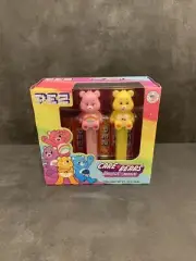 PEZ Care Bears Unlock the Magic Gift Set CHEER BEAR and SUNSHINE BEAR New