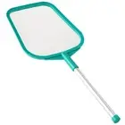 Pool Skimmer - Pool Net with Pole, Pool Skimmer Net with Solid Plastic Frame,...