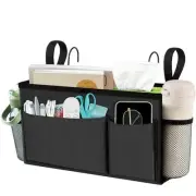 Bedside Caddy, Bedside Storage Organizer for Bunk Bed Accessories, 1 Dark Gray