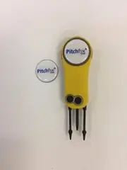 Pitchfix Fusion 2.5 Divot Tool, Yellow with extra marker