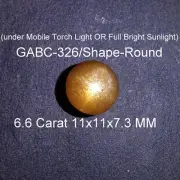6.6Ct 11x11x7.3 MM Natural Top Quality Sunstone 4 Ray Star Round Shape Cabochon