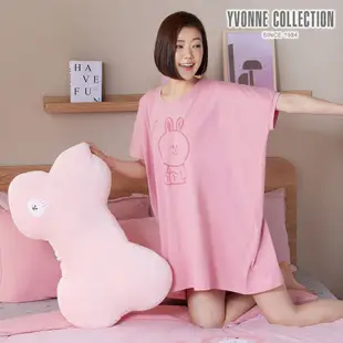 YVONNE COLLECTION兔兔立體大骨頭抱枕(LINE FRIENDS)