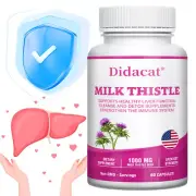 Milk Thistle Capsules - Supports Healthy Liver Function,Cleanse & Detox