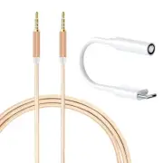 Grade A+ Type C to 3.5mm Audio Cable & DAC Chip + Aux Cable for Motorola Moto Z3