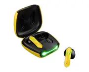 T33 Wireless Earphones Dual Mode Low Latency Bluetooth-compatible 5.0 E-sport Gaming Earbuds with Microphone for Mobile Phone-Yellow