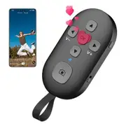 R1 TikTok Scrolling Remote Control, YouTube Shorts Fingertip Clicker, Page Turner for eBook, Camera Shutter Controller for Photo and Video, Black