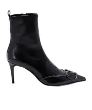 Valentino VLogo Signature Pointed Toe Boots 37,40.5,36.5 black