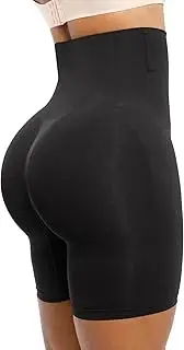[SHAPELLX] Plus Size Shapewear for Women Tummy Control Butt Lifter Body Shaper Short Fajas Colombianas Moldeadoras Panties Black, Black, 3X-Large-4X-Large