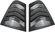 YJVVWQVF Car Rear Window Shutter Compatible for BMW 3 Series F30 318i 320i 325i 13-19 Cover Trim Window Louver Side Vent Trim Accessories(Army Green)