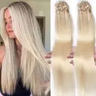 100PCS Thick Micro Ring Loop Tip 100% Remy Human Hair Extensions Micro Bead/Link