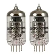 Brand New Gain Matched Pair (2) Electro-Harmonix EF86 / 6267 Vacuum Tubes