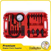 18pcs Diesel Engine Cylinder Compression Tester Pressure Test Tool Kit 1000 PSI