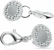 SHINEOFI Elegant Ball Rhinestone Lobster Clasp 10pcs Jewelry Clasps Strong Holding Safety Lock Brass Tone for Necklace Bracelet