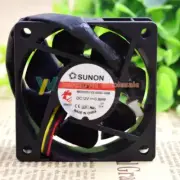 1pc new SUNON MB60251V2-000C-G99 6025 12V 0.89W 6CM 3-wire mute cooling fan