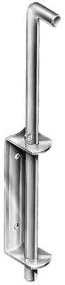 250mm x 12mm Drop Bolt with Back Plate Fencing Galvanised Pole Post Gate