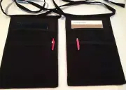 (2) Black Side Apron Money Pouch For One Price Waiter Waitress ￼taverns pubs