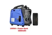 1* Gentrax 2.0KW Max 1.7KW Rated Inverter Generator Pure Sine Wave + 1* VoltX 5000mAh Power Bank