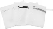 WOFASHPURET 3Pcs Mini Wash Bags Durable Mesh Laundry Bags for Washing Machine Bras and Strong Zipper Optimal Cleaning Reusable Laundry